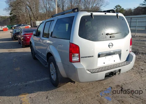 2005 Nissan Pathfinder Le из США, поврежденный, VIN 5N1AR18U15C738785